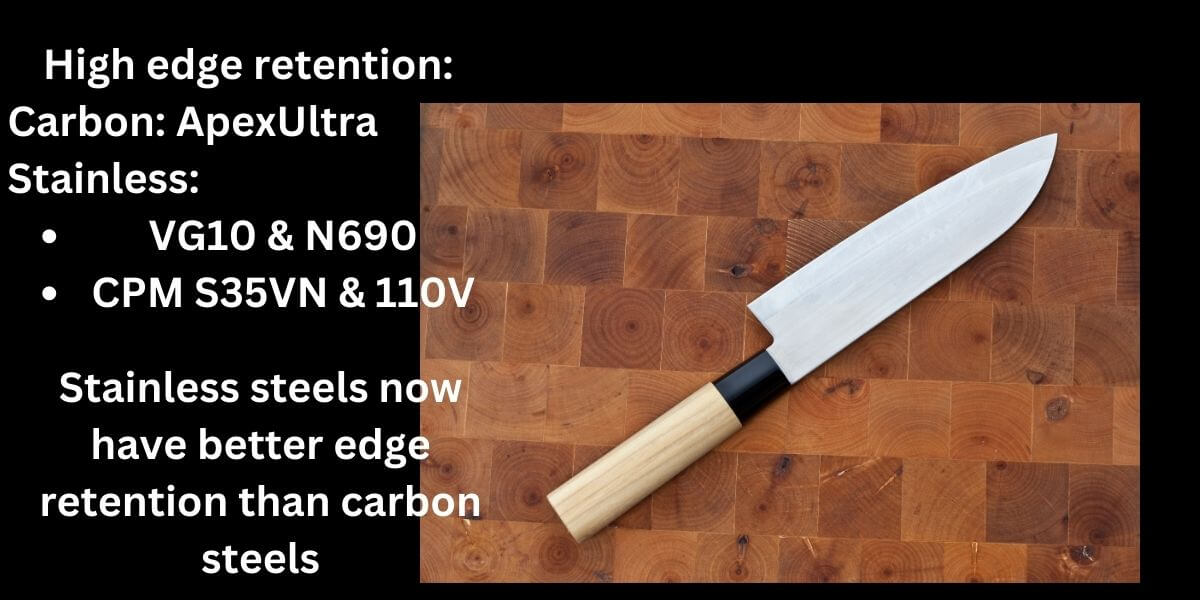 What is the best knife steel if I only want edge retention and toughness? -  Quora