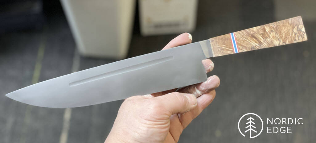 knife blade etching